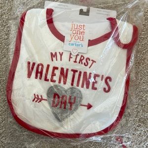 First Valentines bib